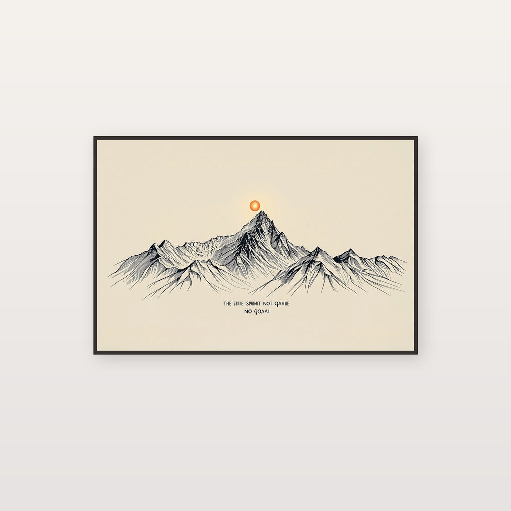 Mountain Summit Canvas Wall Art | Line Art Quote Print, Home Gym Stoic Decor, Stretched Canvas — summit-line-art-quote-canvas-print.jpg