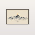Mountain Summit Canvas Wall Art | Line Art Quote Print, Home Gym Stoic Decor, Stretched Canvas — summit-line-art-quote-canvas-print.jpg