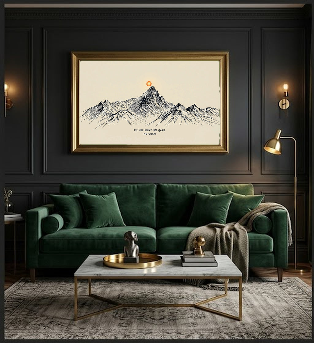 Mountain Summit Canvas Wall Art | Line Art Quote Print, Home Gym Stoic Decor, Stretched Canvas — summit-line-art-quote-office-wall-art.jpg