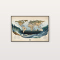 Surf Point Break Canvas Wall Art | World Map Print, Coastal Surfer Decor, Stretched Canvas — surf-point-breaks-map-canvas-print.jpg