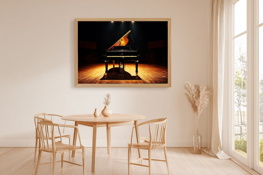 Svalbard Polar Aurora Print on Stretched Canvas — Cozy Scandinavian Night for the Bedroom, Gift for the Aurora Chaser Next Door — svalbard-polar-aurora-dining-room-wall-art.jpg