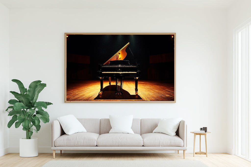 Svalbard Polar Aurora Print on Stretched Canvas — Cozy Scandinavian Night for the Bedroom, Gift for the Aurora Chaser Next Door — svalbard-polar-aurora-living-room-wall-art.jpg