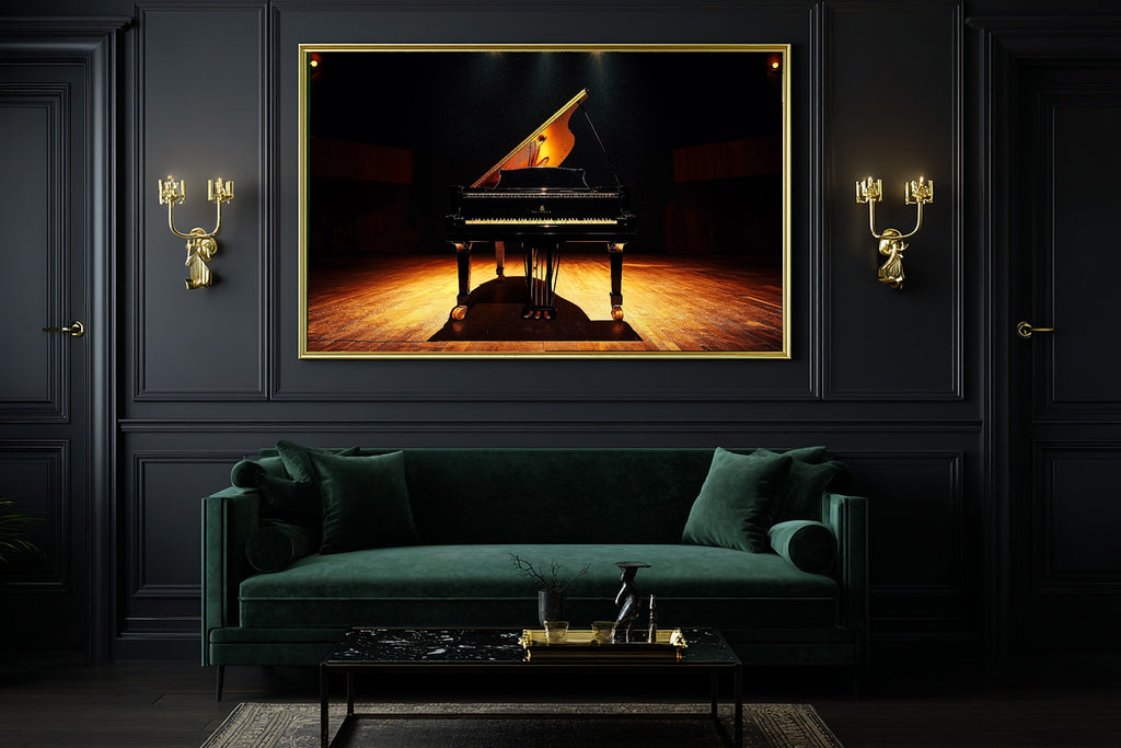 Svalbard Polar Aurora Print on Stretched Canvas — Cozy Scandinavian Night for the Bedroom, Gift for the Aurora Chaser Next Door — svalbard-polar-aurora-office-wall-art.jpg