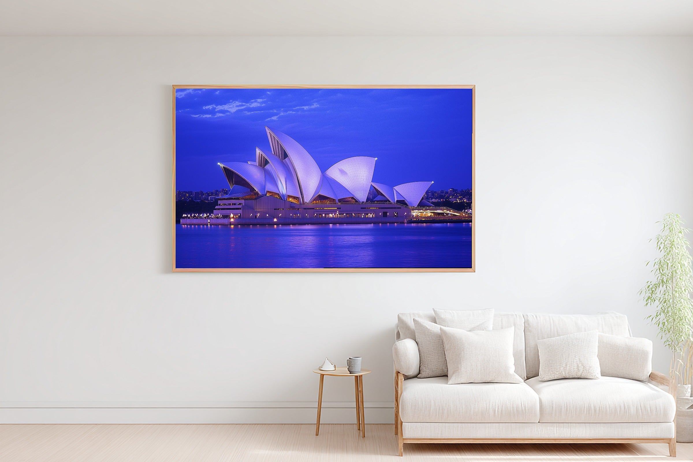 A Dreamy Sydney Opera Dusk Golden-Hour Skyline Print — Heartfelt Wall Art for the Modern Loft, Giclée on Canvas — sydney-opera-dusk-bedroom-wall-art.jpg