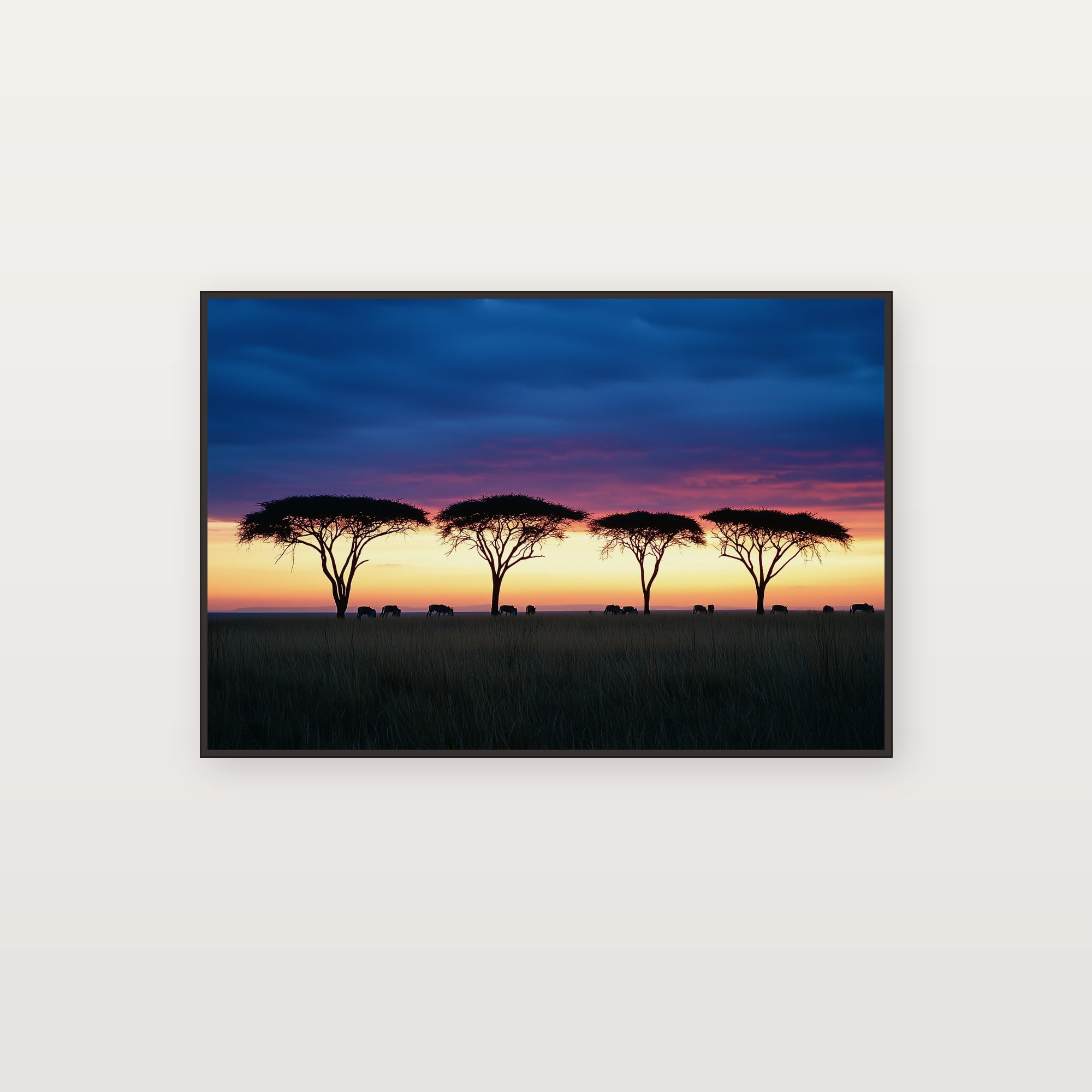 Serengeti Canvas Wall Art | Tanzania Safari Print, African Wildlife, Wilderness Decor, Stretched Canvas — tanzania-serengeti-canvas-print.jpg