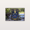 The Moon Tarot Canvas Wall Art | Illustrated Card Print, Celestial Witchy Decor, Stretched Canvas — tarot-the-moon-illustrated-canvas-print.jpg