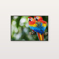 Macaw Pair Canvas Wall Art | Tropical Bird Print, Colorful Parrot, Wildlife Decor, Stretched Canvas — tropical-macaw-pair-canvas-print.jpg