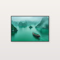 Ha Long Bay Canvas Wall Art | Vietnam Karst Islands Print, Asia Decor, Seascape, Stretched Canvas — vietnam-halong-bay-canvas-print.jpg