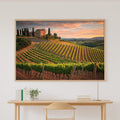 Timeless Vineyard Italy Sunset — Sunlit Mediterranean Wall Art, Warm Dining Room Decor, Stretched Canvas, Ready to Hang — vineyard-italy-sunset-canvas-print.jpg