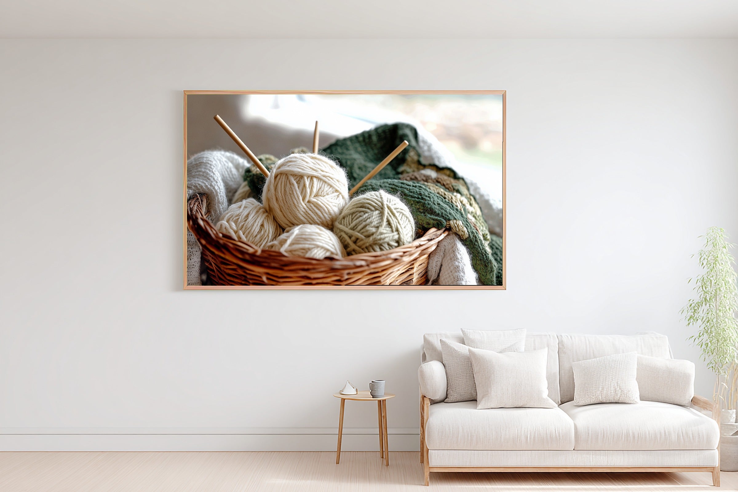 Vintage Knitting Basket Yarn Canvas Wall Art, Warm Gallery Wall Art Print, Living Room Inspiration, Gift for Creatives — vintage-knitting-basket-yarn-bedroom-wall-art.jpg
