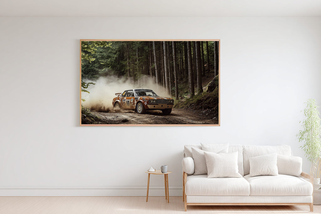 Dreamy Timeless Vintage Rally Car Painterly Canvas Wall Art — Quiet Print for the Living Room, A Gift the Art Lover in Your Life Will Adore — vintage-rally-car-painterly-bedroom-wall-art.jpg
