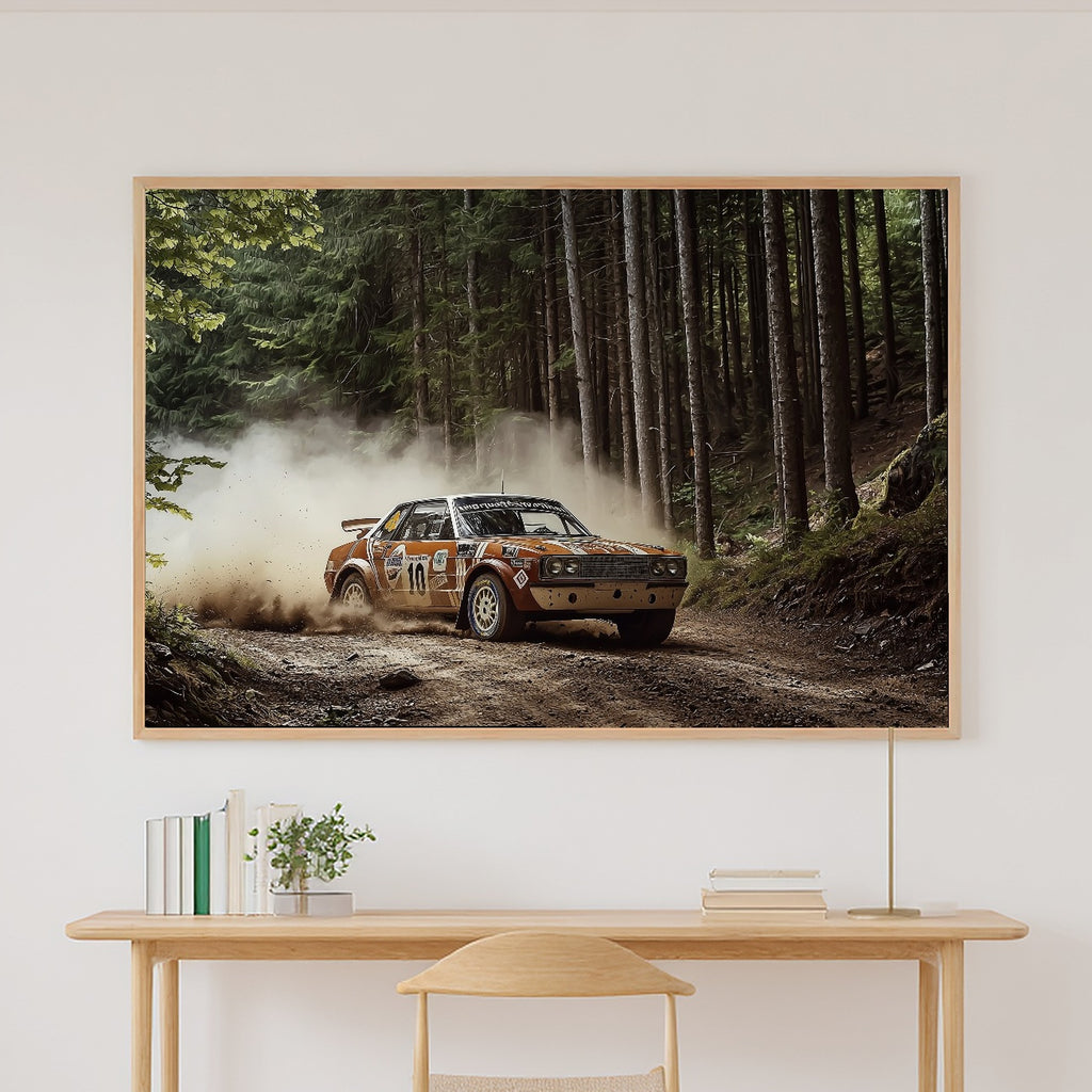 Dreamy Timeless Vintage Rally Car Painterly Canvas Wall Art — Quiet Print for the Living Room, A Gift the Art Lover in Your Life Will Adore — vintage-rally-car-painterly-canvas-print.jpg