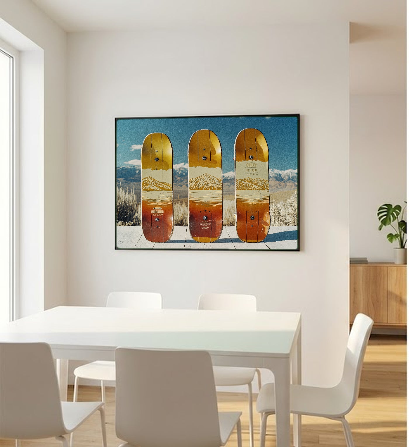 Vintage Skate Deck Canvas Wall Art | Trio 70s Print, Skateboard Decor, Stretched Canvas — vintage-skate-deck-trio-bedroom-wall-art.jpg