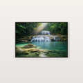 Tropical Waterfall Canvas Wall Art | Jungle Paradise Print, Tropical Decor, Nature Art, Stretched Canvas — waterfall-tropical-paradise-canvas-print.jpg