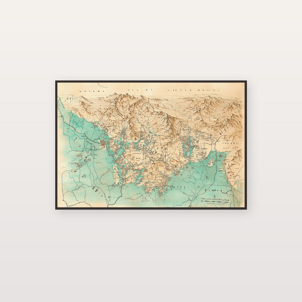 Whisky Scotland Canvas Wall Art | Region Map Print, Bar Decor, Stretched Canvas — whisky-scotland-regions-canvas-print.jpg