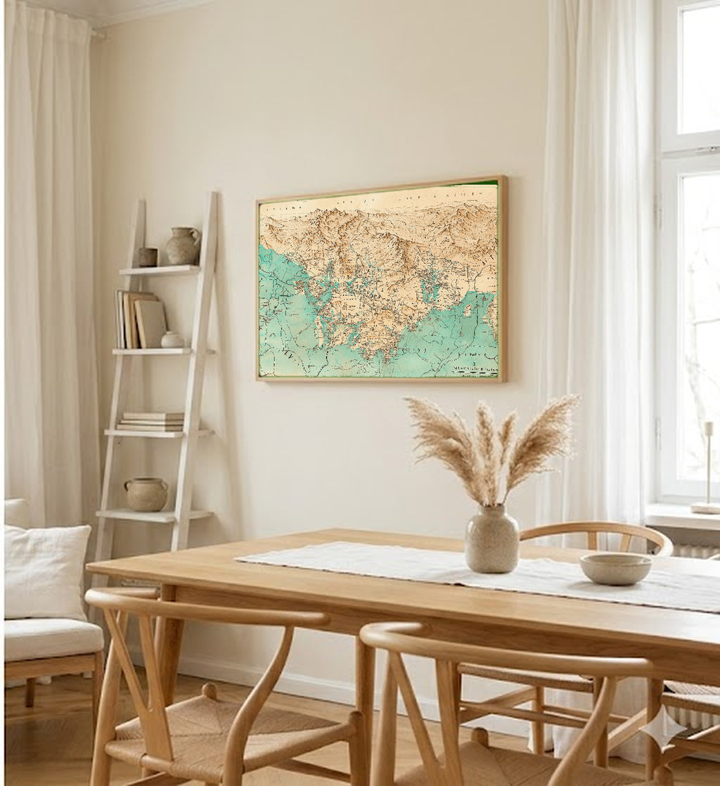 Whisky Scotland Canvas Wall Art | Region Map Print, Bar Decor, Stretched Canvas — whisky-scotland-regions-dining-room-wall-art.jpg
