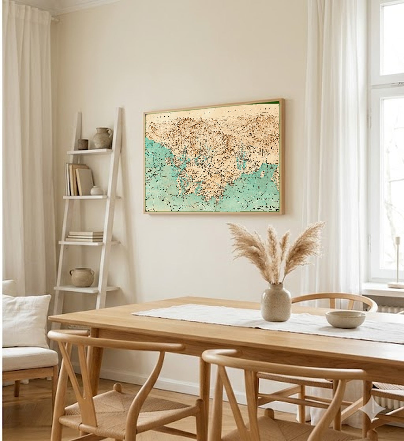 Whisky Scotland Canvas Wall Art | Region Map Print, Bar Decor, Stretched Canvas — whisky-scotland-regions-dining-room-wall-art.jpg