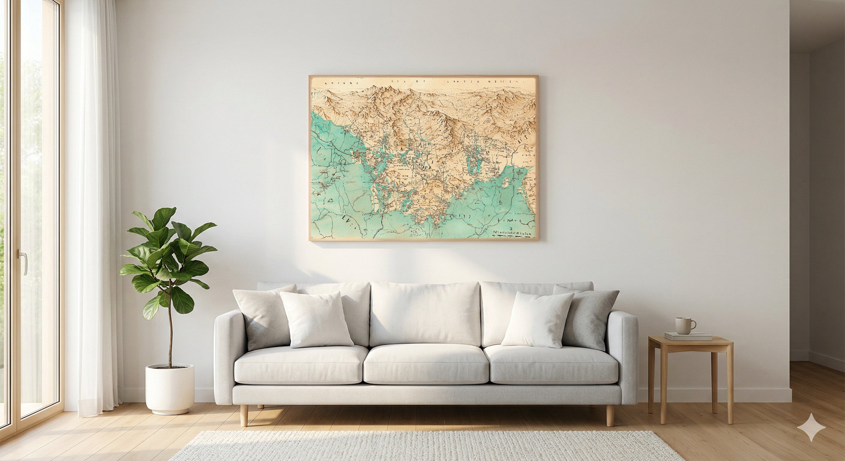 Whisky Scotland Canvas Wall Art | Region Map Print, Bar Decor, Stretched Canvas — whisky-scotland-regions-living-room-wall-art.jpg