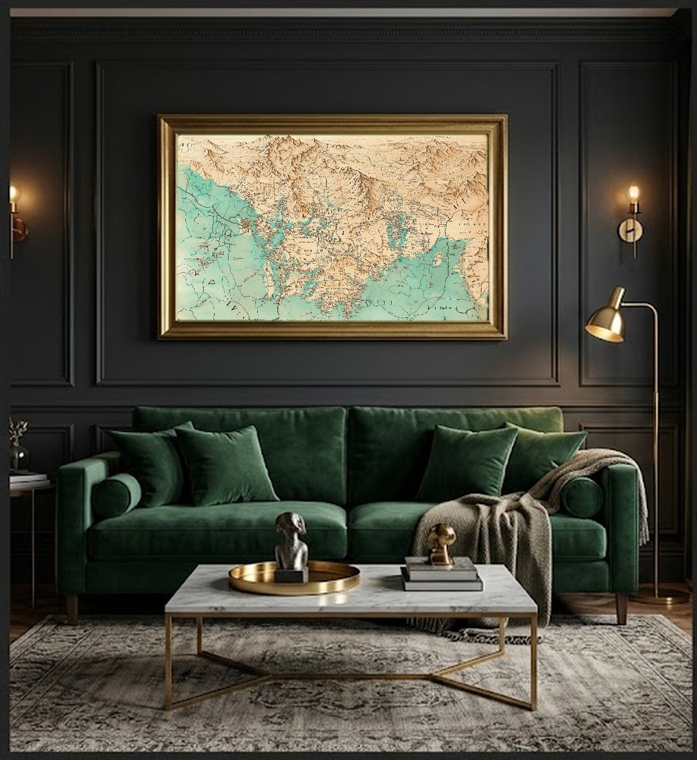 Whisky Scotland Canvas Wall Art | Region Map Print, Bar Decor, Stretched Canvas — whisky-scotland-regions-office-wall-art.jpg