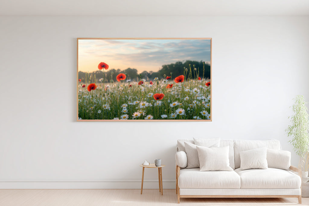 Gentle Floral Wildflower Meadow Summer Art Print — Peaceful Decor for the Reading Nook — wildflower-meadow-summer-bedroom-wall-art.jpg