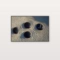 Zen Garden Canvas Wall Art | Rake Pattern Print, Japandi Meditation Decor, Stretched Canvas — zen-garden-rake-pattern-canvas-print.jpg