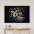 Zodiac Aries Celestial Cosmic Midnight Wall Art — Dreamy Print for the Bedroom, Stretched Canvas Gift for the Stargazer in Your Life — zodiac-aries-celestial-canvas-print.jpg