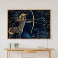 Zodiac Sagittarius Celestial Dreamy Galaxy Wall Art — Soulful Print for the Bedroom, Stretched Canvas Gift for the Stargazer in Your Life — zodiac-sagittarius-celestial-canvas-print.jpg
